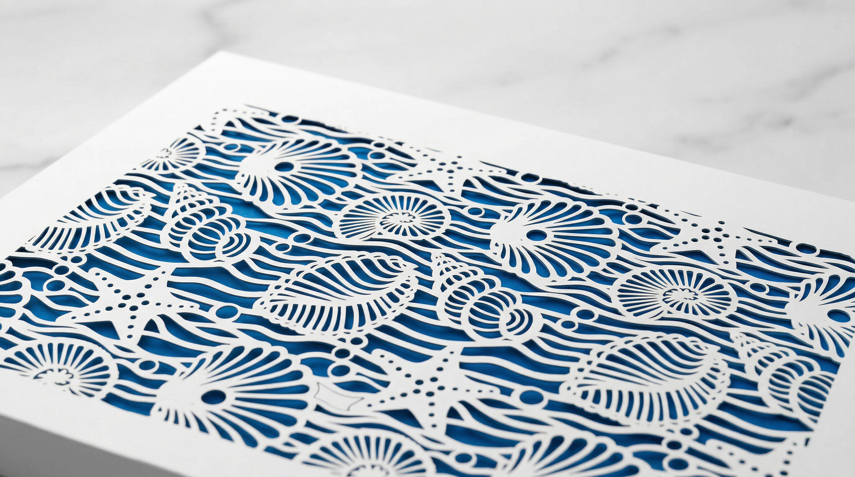 Laser cutting die cut openwork